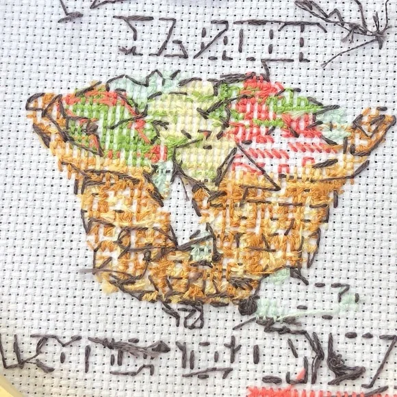 Laundry Today or Naked Tomorrow Cross Stitch Sign - Picture 4 of 5